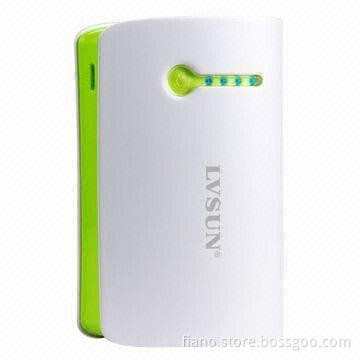 Power Bank, 8,000mAh Capacity with Flashlight, Dual USB, Used for All Related 5V Electronic Devices